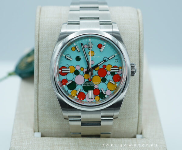 BRAND NEW Rolex 126000 OYSTER PERPETUAL 36 TURQUOISE CELEBRATION DIAL 2024 FULL SET