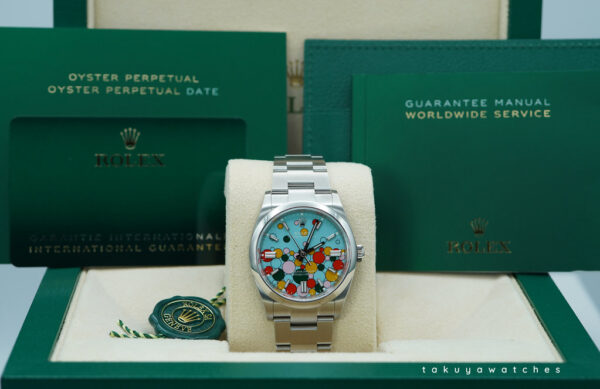 BRAND NEW Rolex 126000 OYSTER PERPETUAL 36 TURQUOISE CELEBRATION DIAL 2024 FULL SET - Image 2