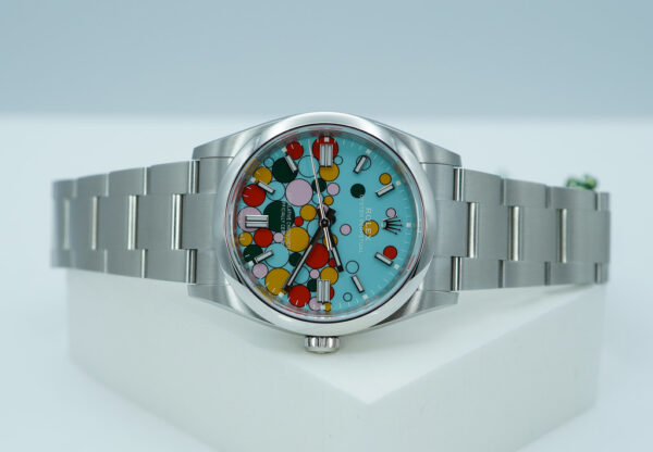 BRAND NEW Rolex 126000 OYSTER PERPETUAL 36 TURQUOISE CELEBRATION DIAL 2024 FULL SET - Image 9