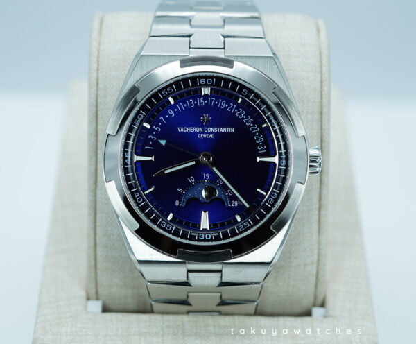 Vacheron CONSTANTIN OVERSEAS 4000V MOONPHASE RETROGRADE DATE BLUE DIAL 2023 FULL SET