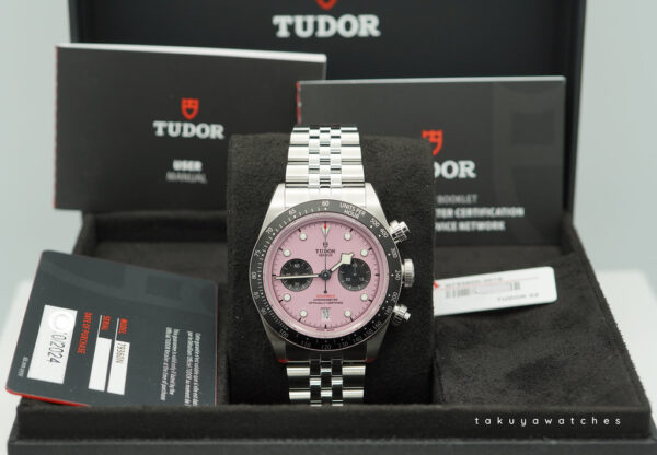 BRAND NEW Tudor 79360N BLACK BAY CHRONOGRAPH PINK DIAL 2024 COMPLETE SET - Image 2
