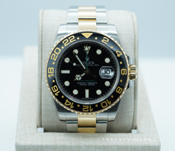 Rolex 116713LN GMT MASTER 2 TWO TONE BLACK CERAMIC 2011 FULL SET