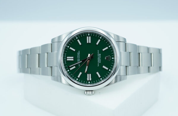 Rolex 124300 OYSTER PERPETUAL 41 GREEN DIAL RSC SERVICED WARRANTY BOX CARD - Image 9