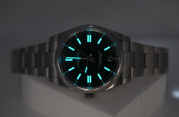 Rolex 124300 OYSTER PERPETUAL 41 GREEN DIAL RSC SERVICED WARRANTY BOX CARD - Image 11