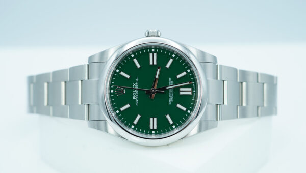 Rolex 124300 OYSTER PERPETUAL 41 GREEN DIAL RSC SERVICED WARRANTY BOX CARD - Image 10
