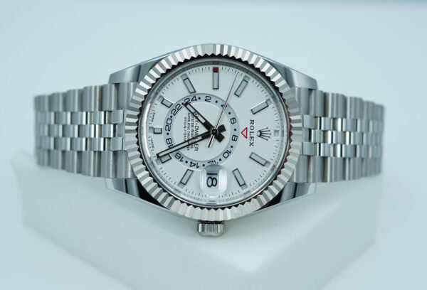 Rolex 326934 SKY-DWELLER WHITE DIAL JUBILEE BAND 2023 WARRANTY FULL SET - Image 9