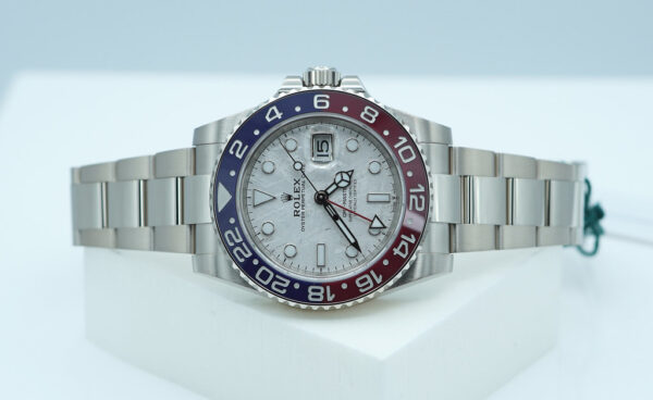 BRAND NEW Rolex 126719BLRO GMT MASTER 2 WHITE GOLD PEPSI METEORITE DIAL 2024 FULL SET - Image 10