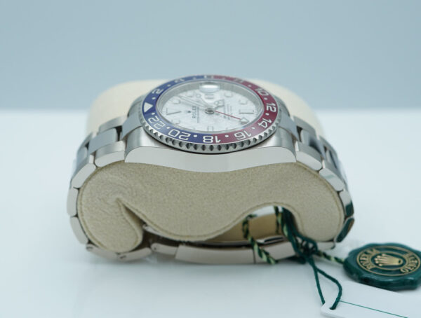BRAND NEW Rolex 126719BLRO GMT MASTER 2 WHITE GOLD PEPSI METEORITE DIAL 2024 FULL SET - Image 4