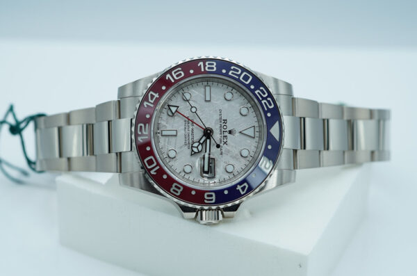 BRAND NEW Rolex 126719BLRO GMT MASTER 2 WHITE GOLD PEPSI METEORITE DIAL 2024 FULL SET - Image 9