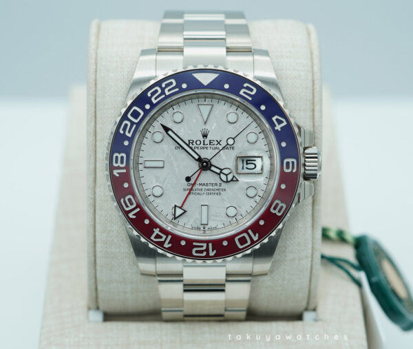 BRAND NEW Rolex 126719BLRO GMT MASTER 2 WHITE GOLD PEPSI METEORITE DIAL 2024 FULL SET