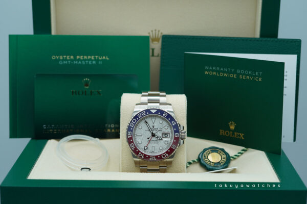 BRAND NEW Rolex 126719BLRO GMT MASTER 2 WHITE GOLD PEPSI METEORITE DIAL 2024 FULL SET - Image 2