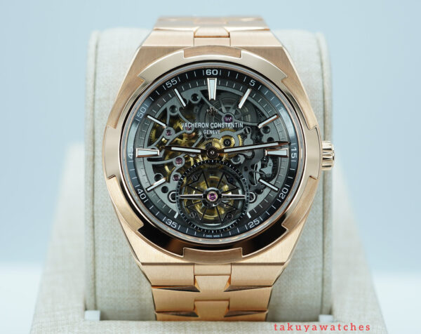 Vacheron CONSTANTIN OVERSEAS 6000V TOURBILLON SKELETON 18K ROSE GOLD FULL SET