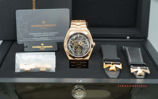 Vacheron CONSTANTIN OVERSEAS 6000V TOURBILLON SKELETON 18K ROSE GOLD FULL SET - Image 2