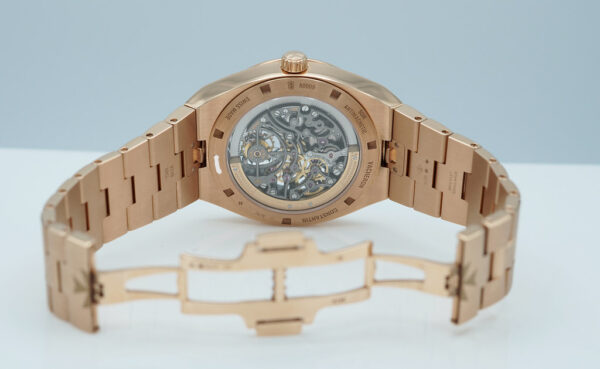 Vacheron CONSTANTIN OVERSEAS 6000V TOURBILLON SKELETON 18K ROSE GOLD FULL SET - Image 8