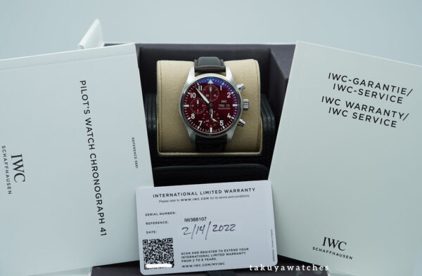 IWC IW388107 PILOT's WATCH CHRONOGRAPH YEAR OF TIGER LIMITED EDITION RED DIAL FULL SET - Image 2