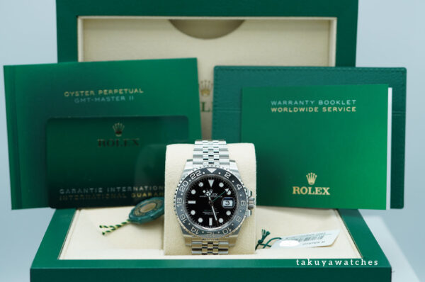 Rolex 126710GRNR GMT MASTER II BLACK GREY BEZEL JUBILEE BAND 2024 COMPLETE SET - Image 2