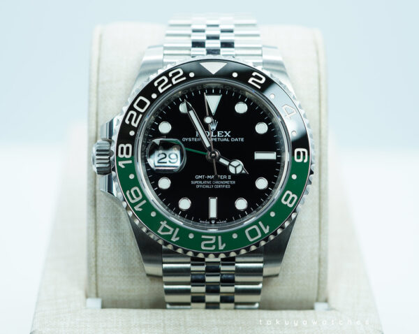 Rolex 126720VTNR GMT MASTER 2 LEFTY BLACK GREEN SPRITE JUBILEE BAND 2023 FULL SET