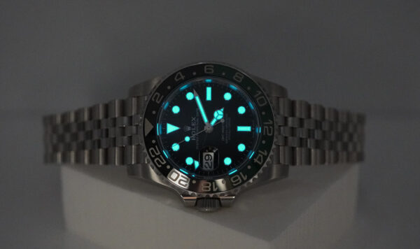 Rolex 126720VTNR GMT MASTER 2 LEFTY BLACK GREEN SPRITE JUBILEE BAND 2023 FULL SET - Image 11