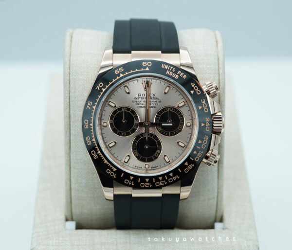 Rolex 116515LN DAYTONA 18K ROSE GOLD SUNDUST DIAL OYSTERFLEX BAND 2021 FULL SET