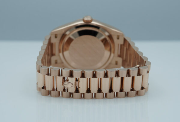 Rolex 128235 DAY DATE 36 ROSE GOLD BROWN OMBRE DIAMOND DIAL 2022 CCOMPLETE SET - Image 7