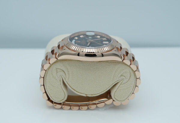 Rolex 128235 DAY DATE 36 ROSE GOLD BROWN OMBRE DIAMOND DIAL 2022 CCOMPLETE SET - Image 3