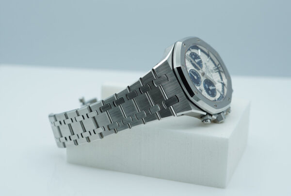 Audemars PIGUET ROYAL OAK CHRONOGRAPH 26315ST BLUE SILVER DIAL 38MM FULL SET - Image 5