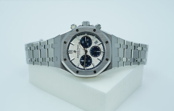 Audemars PIGUET ROYAL OAK CHRONOGRAPH 26315ST BLUE SILVER DIAL 38MM FULL SET - Image 10
