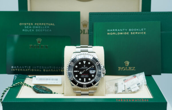 Rolex 126600 SEA-DWELLER CYCLOPS RED TEXT 2021 WARRANTY COMPLETE SET - Image 2