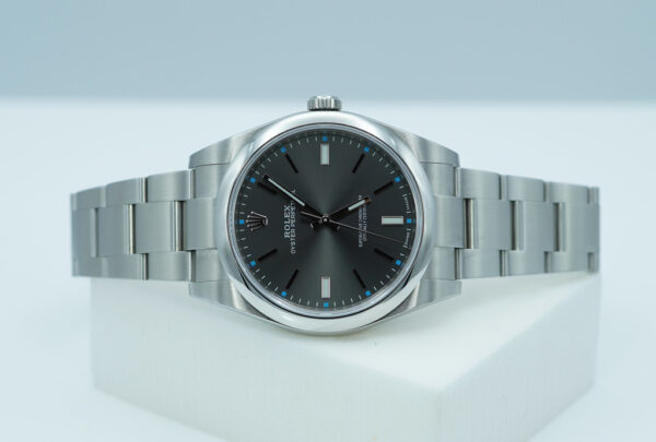 Rolex 114300 OYSTER PERPETUAL NO DATE DARK RHODIUM DIAL 39MM 2020 FULL SET - Image 10