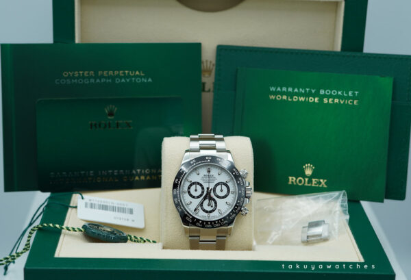 Rolex 116500LN COSMOGRAPH DAYTONA STEEL WHITE PANDA DIAL 2021 WARANTY FULL SET - Image 2