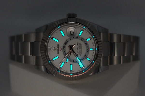 Rolex 326934 SKY-DWELLER WHITE DIAL OYSTER BAND 2020 WARRANTY COMPLETE SET - Image 10