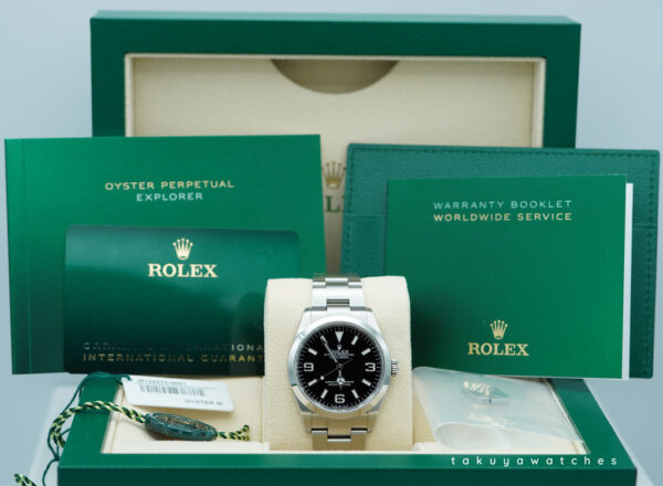 Rolex 124270 EXPLORER I FULL LUME DIAL 36MM 2024 WARRANTY COMPLETE SET - Image 2