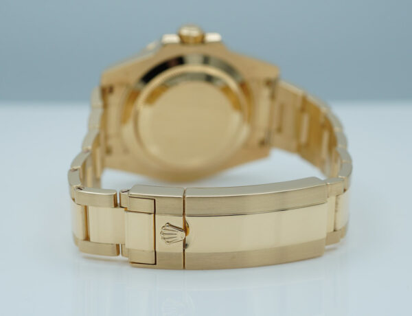 Rolex 116618LB SUBMARINER 18K YELLOW GOLD SMURF FLAT BLUE DIAL 2010 FULL SET - Image 7