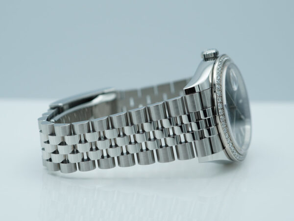 Rolex 126284RBR DATEJUST 36 PALM DIAL DIAMOND BEZEL JUBILEE BAND 2022 FULL SET - Image 6