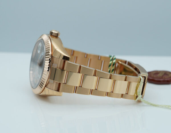 Rolex 326935 SKY-DWELLER 18K ROSE GOLD SUNDUST ROMAN DIAL 2016 FULL SET - Image 5