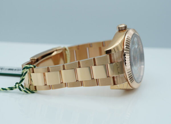 Rolex 326935 SKY-DWELLER 18K ROSE GOLD SUNDUST ROMAN DIAL 2016 FULL SET - Image 6