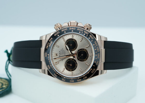 BRAND NEW Rolex 126515LN DAYTONA 18K RG OYSTERFLEX SUNDUST DIAL 2024 FULL SET - Image 10