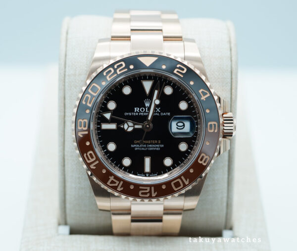 Rolex 126715CHNR GMT MASTER II ROSE GOLD ROOTBEER CERAMIC 2023 COMPLETE SET