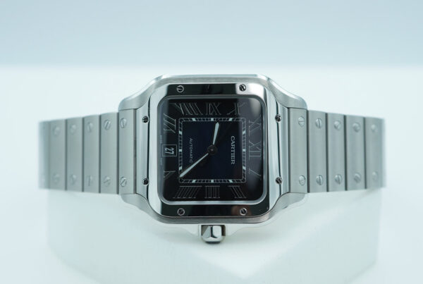 Cartier SANTOS DE CARTIER LARGE MODEL AUTOMATIC BLUE DIAL WSSA0030 FULL SET - Image 9