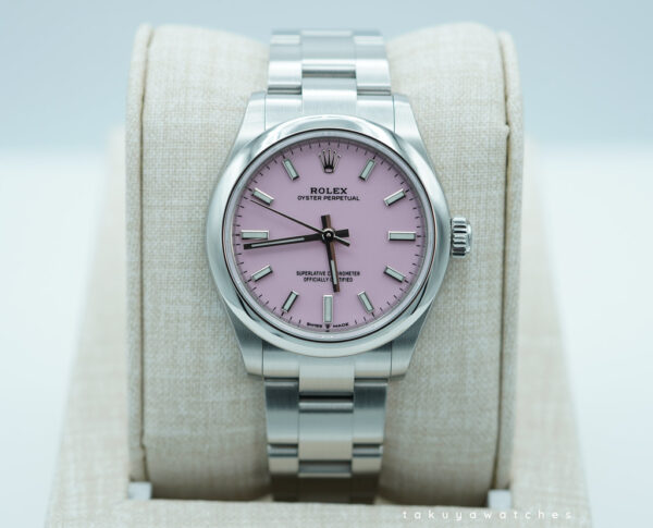 Rolex 277200 OYSTER PERPETUAL 31MM CANDY PINK DIAL 2022 WARRANTY FULL SET