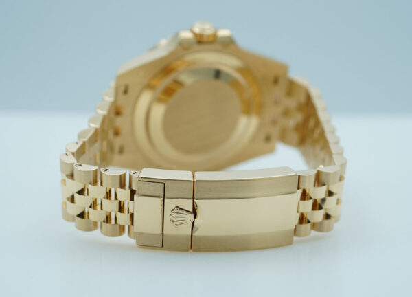 Rolex 126718GRNR GMT MASTER 2 YELLOW GOLD GREY BLACK BEZEL JUBILEE BAND 2023 FULL SET - Image 7