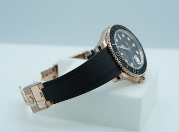 Rolex 126655 YACHTMASTER EVEROSE GOLD OYSTERFLEX 40MM 2024 WARRANTY FULL SET - Image 6