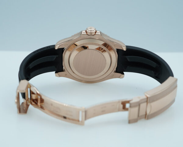 Rolex 126655 YACHTMASTER EVEROSE GOLD OYSTERFLEX 40MM 2024 WARRANTY FULL SET - Image 8