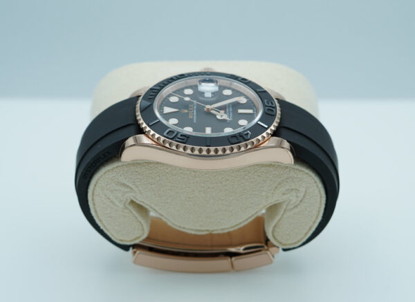Rolex 126655 YACHTMASTER EVEROSE GOLD OYSTERFLEX 40MM 2024 WARRANTY FULL SET - Image 4