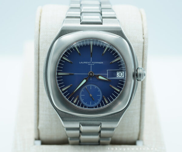 BRAND NEW Laurent Ferrier SPORT AUTO TITANIUM BLUE DIAL 2024 WARRANTY COMPLETE SET