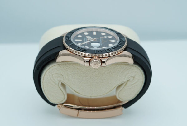 Rolex 126655 YACHTMASTER EVEROSE GOLD OYSTERFLEX 40MM 2024 WARRANTY FULL SET - Image 3