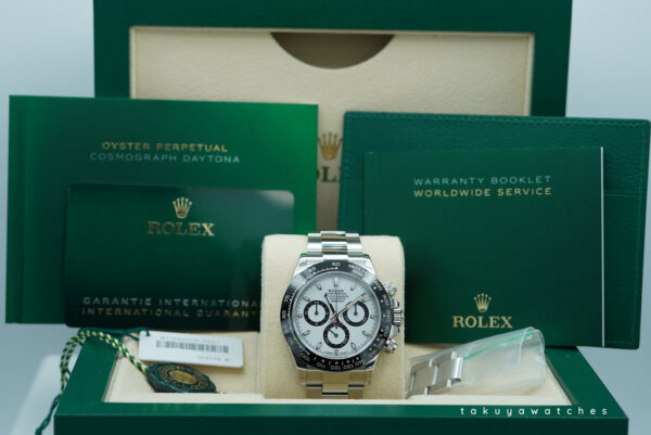 Rolex 116500LN COSMOGRAPH DAYTONA STEEL WHITE PANDA DIAL 2022 WARRANTY FULL SET - Image 2