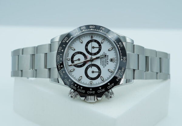 Rolex 116500LN COSMOGRAPH DAYTONA STEEL WHITE PANDA DIAL 2022 WARRANTY FULL SET - Image 9