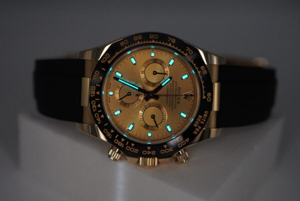 Rolex 116518LN DAYTONA 18K YELLOW GOLD OYSTERFLEX CHAMPAGNE DIAL 2023 FULL SET - Image 11