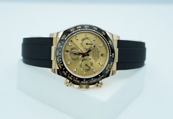 Rolex 116518LN DAYTONA 18K YELLOW GOLD OYSTERFLEX CHAMPAGNE DIAL 2023 FULL SET - Image 9